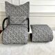 Armchair set and footrest vintage design line Roset Zen