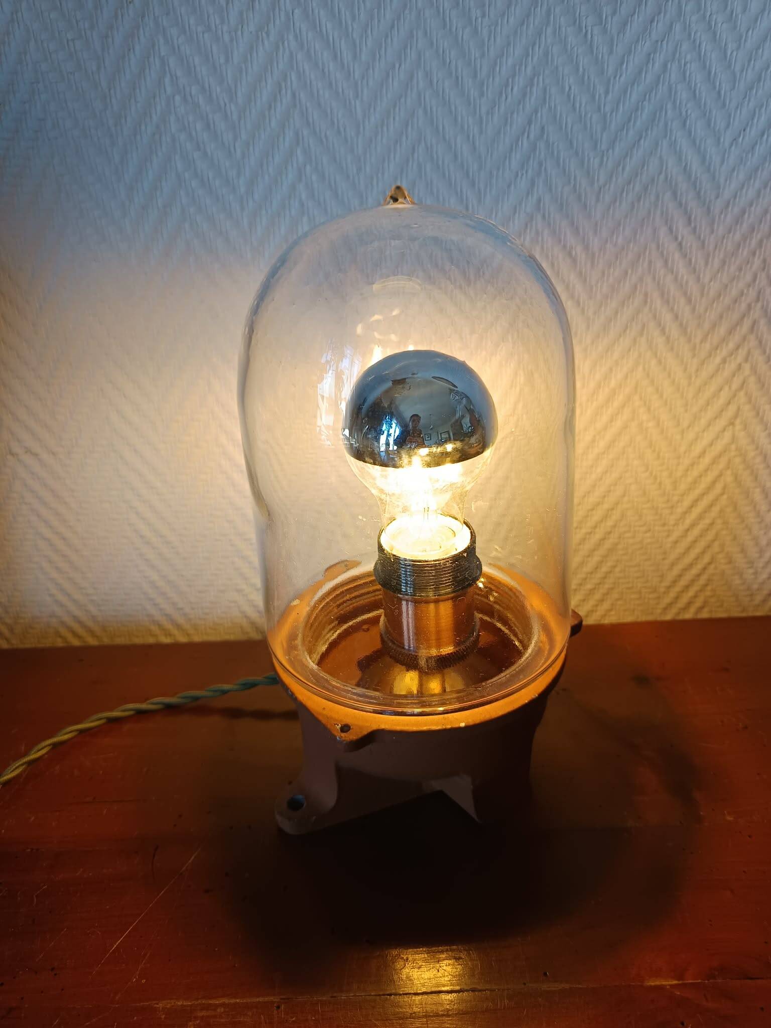 Vintage globe lamp