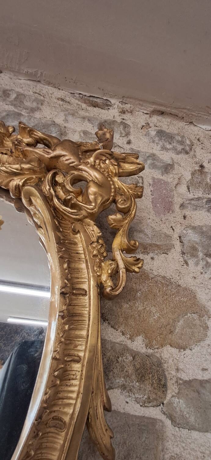 Antique 19th century mirror 143 x 87