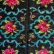Romanian carpet with roses handmade in wool 177x154cm