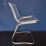 70s chrome metal chairs