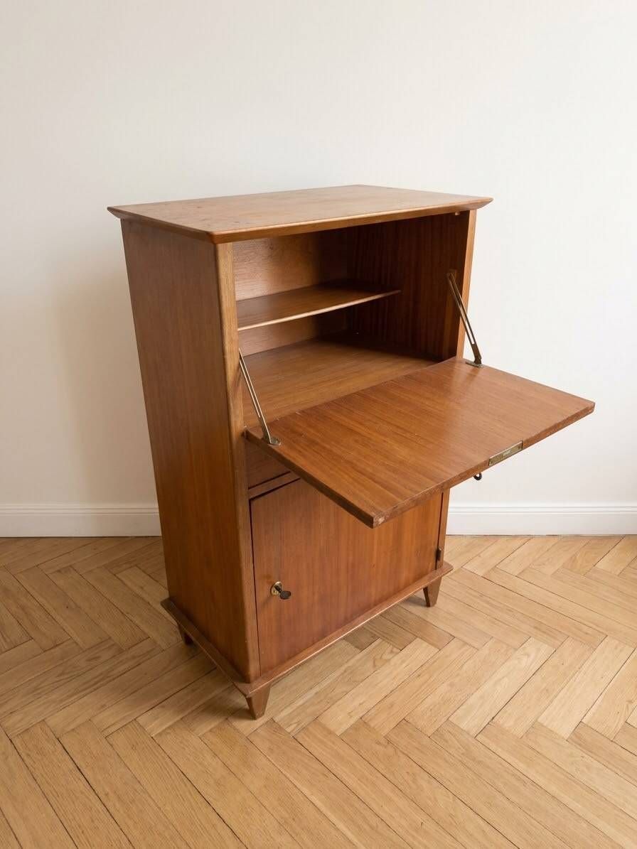 Vintage wooden retro secretary