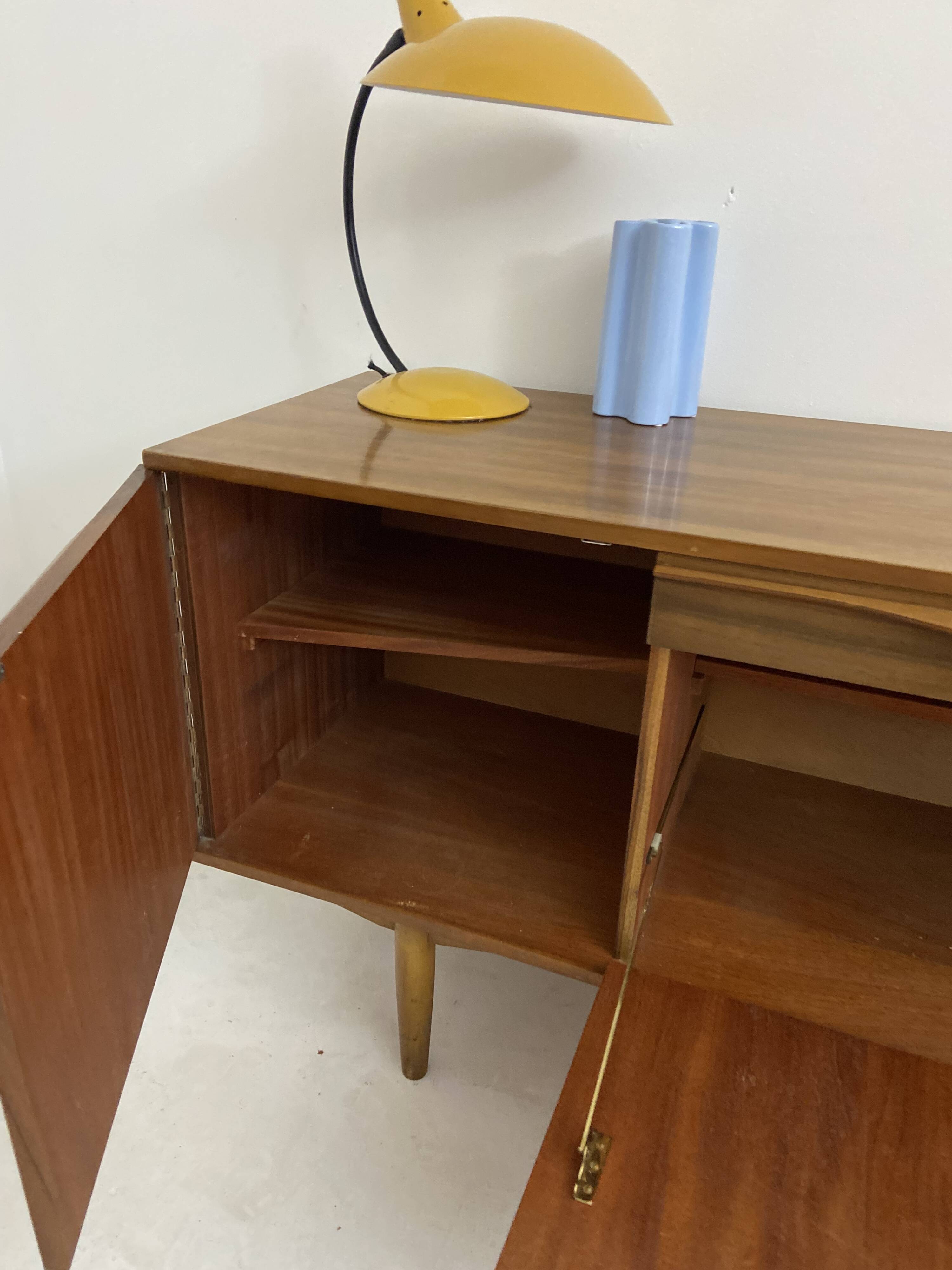 vintage walnut sideboard
