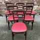 Set de 6 Chaises bistrot Brasserie bentwood bistrot chair shabby chic baumann Thonet simili cuir