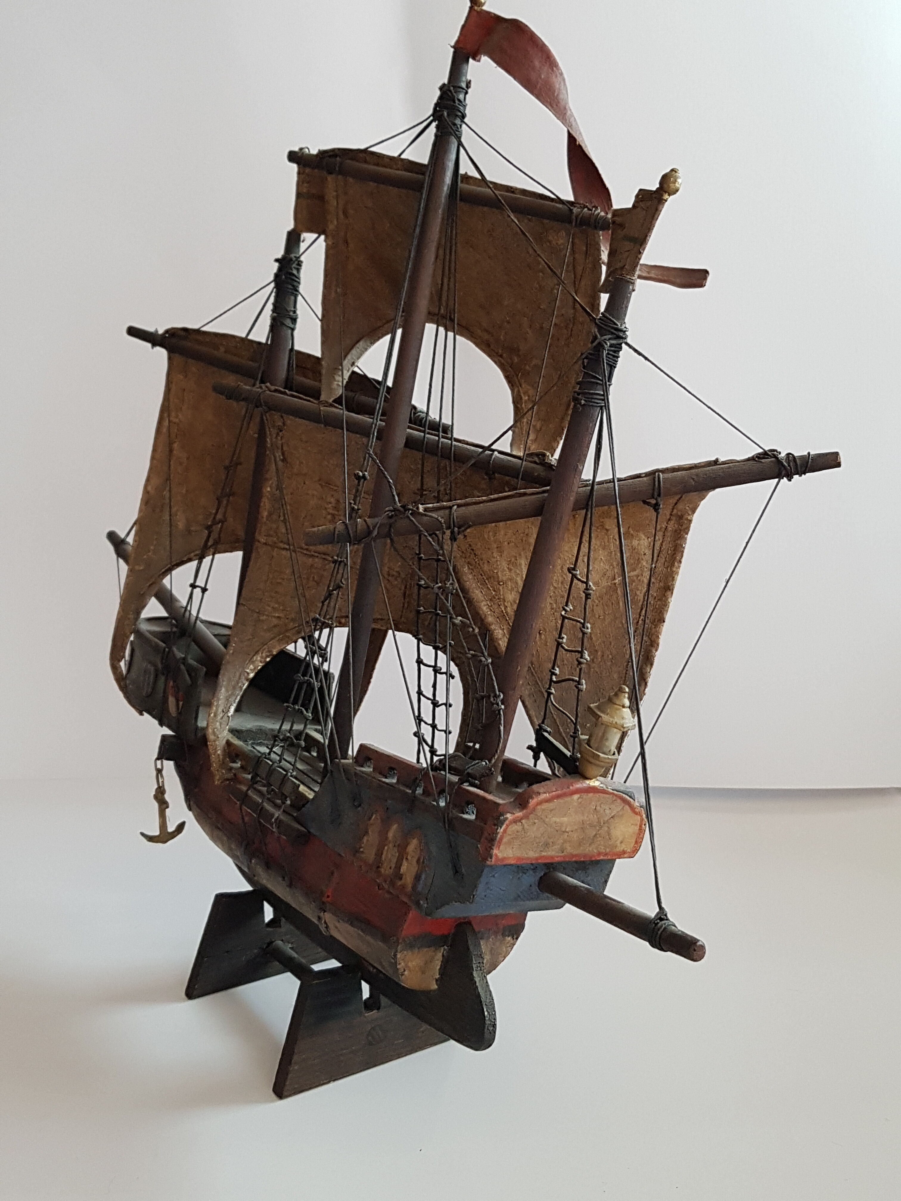Model boat late 19th