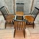 1950s set of 4 chairs