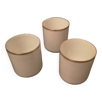 3 tasses porcelaine de Limoges