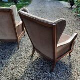 Set of 2 english canne chairs