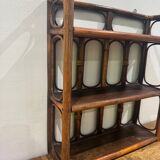 Vintage rattan wall shelf