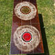 Vintage chrome and ceramic coffee table