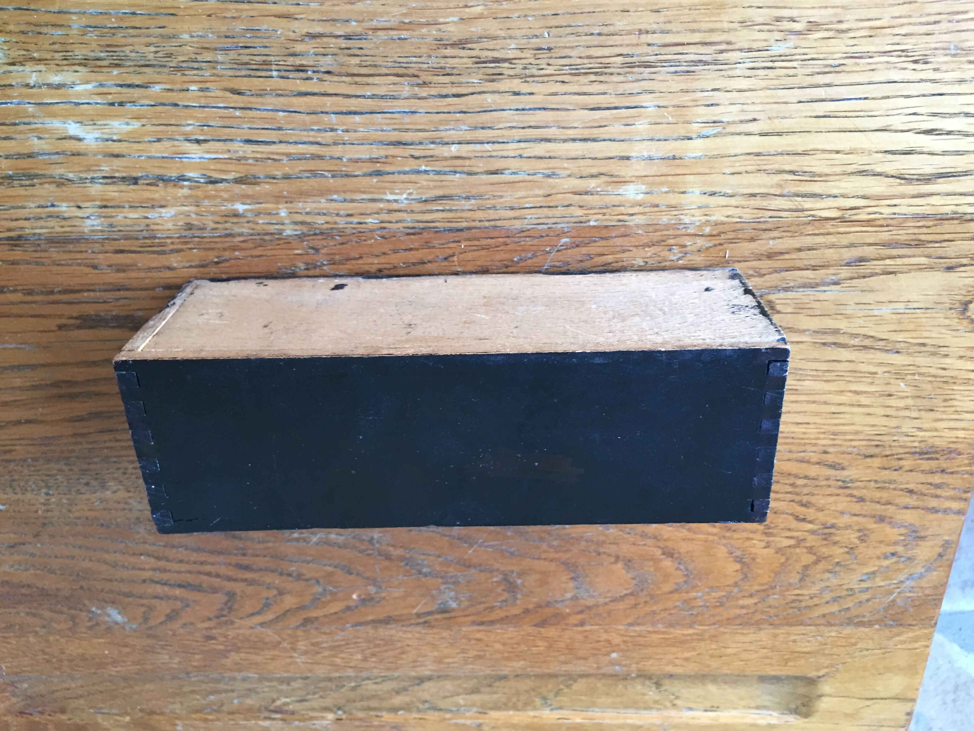 Game of ancient ebony and bone dominoes in its original box