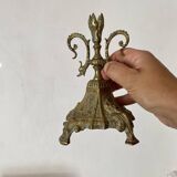 Pair of antique bronze candlesticks