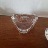 Set of 2 glass candle holders