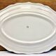 Old oval dish Gien model Paysages roses 1960 1971