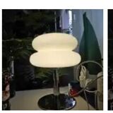 Vintage style glass lamp in the shape of a macaron
