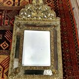 Miroir à parcloses XIXe 33x59cm