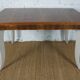 Dining table with art deco extensions revamped curved legs