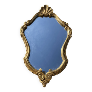 Miroir rocaille en bois - style