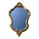 Miroir rocaille en bois doré style Louis XV