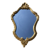 Miroir rocaille en bois doré style Louis XV