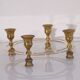 Vintage Scandinavian brass candle holder 1970