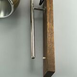 60s 70s lamp fixture wall sconce temde lighten teak space age design