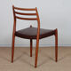 Set of 6 chairs by Niels Otto Moller in teak model 78, 1960.