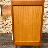 Vintage blond wood chest of drawers, circa 60s
