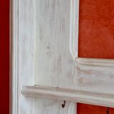 étagère / vaisselier mural en bois effet sablé ancien début XXème