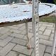 pair of antique wrought iron garden chairs