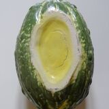 Grand trompe l'oeil melon/pastèque céramique ancien