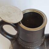 Sandstone teapot signed HB Quimper