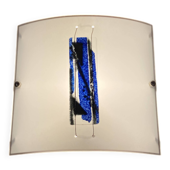 Large glass paste wall light Scandinavian design.