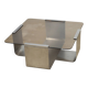 Brushed steel and smoked glass coffee table, by François Monnet – 1970s