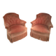 Paire de fauteuils crapaud