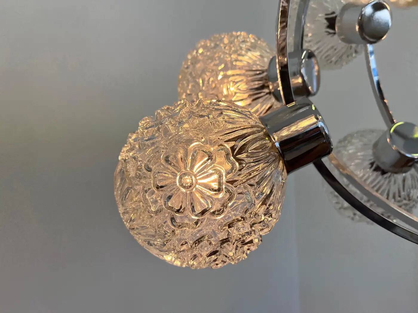 Large Galaxy Space Age Sputnik Chandelier by Richard Essig - Germany, 1970s