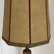 Old wooden foot lamp