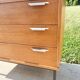 Commode à 3 tiroirs, piètement métal dans le goût d'André Monpoix, 1960