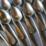 12 small tin spoons