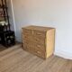 Vintage woven rattan bamboo chest of drawers