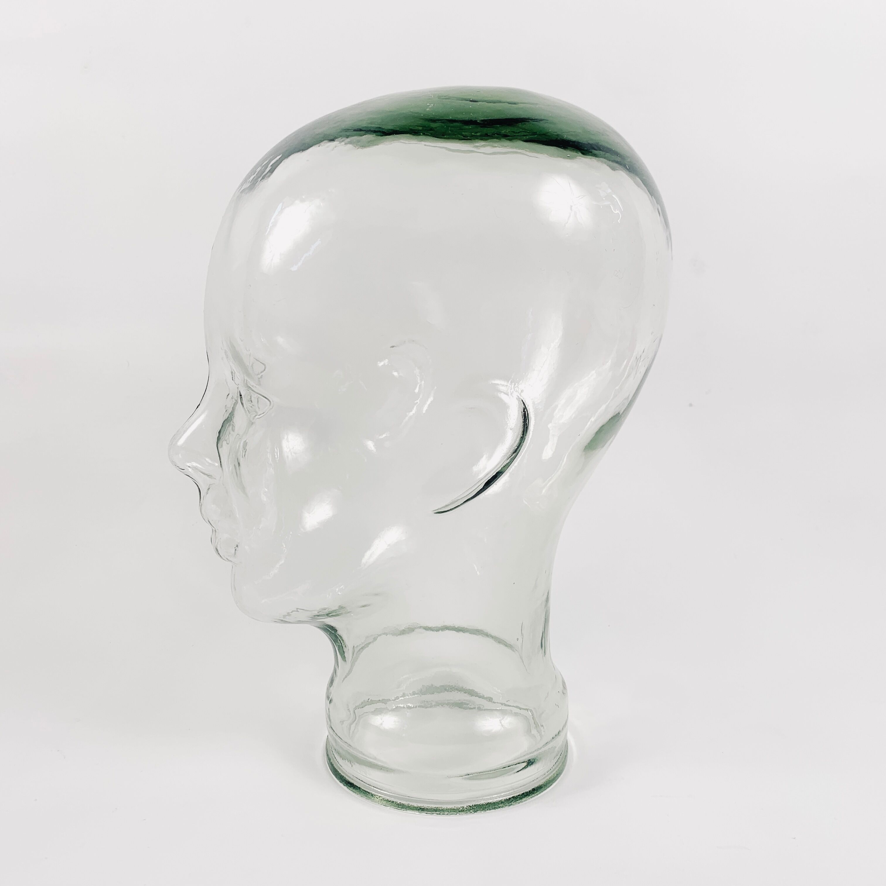 Head hat Marotte in thick glass