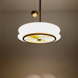 1 of 3 Awesome Adjustable Orion Glass Pendant Lamps from Staff