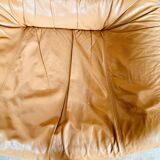 Leather and wood lounge of the Maison Regain 1950s/60s