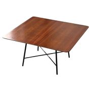 Coffee table in Wood and Metal/Brass by Ico Parisi for Cassina 1957