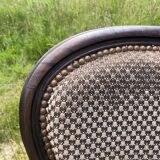 Pair of rosewood medallion chairs
