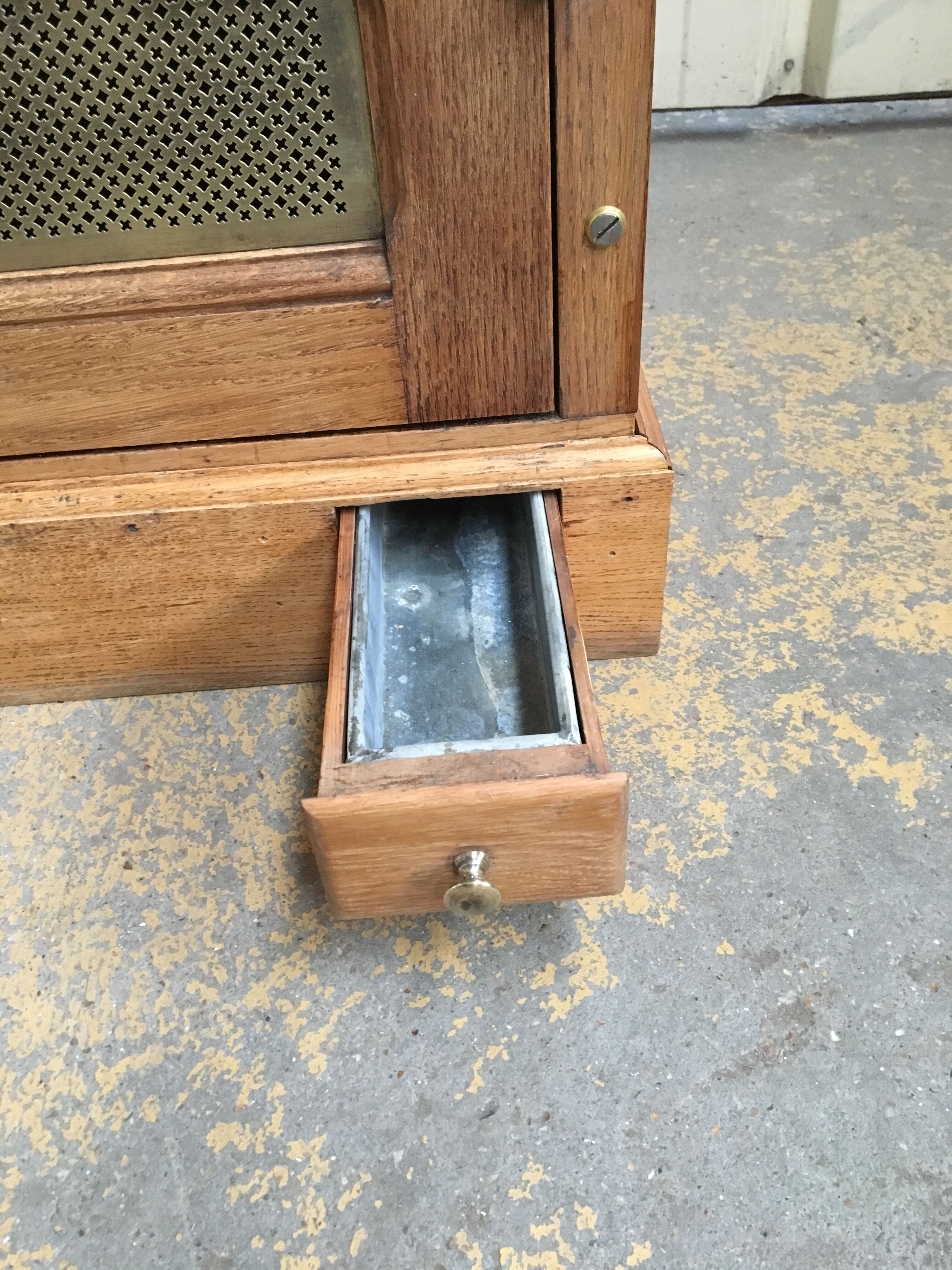 Former Bank of France 2 oak cabinet