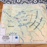 Normandy school map 1960s