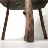 Billot primitif en bois brut