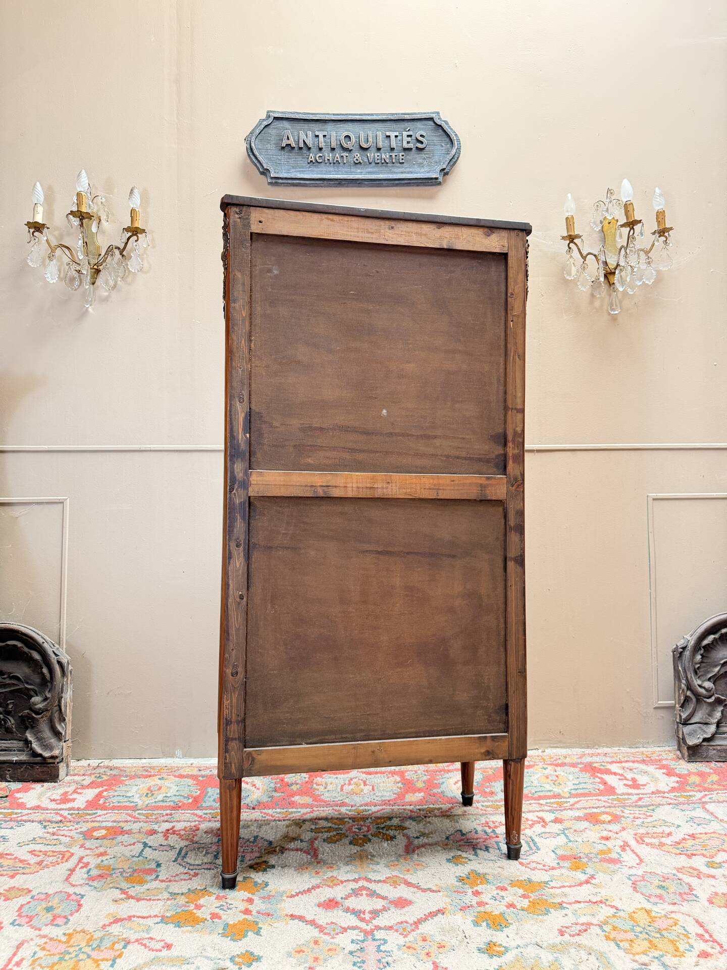 VITRINE EN PALISSANDRE DE STYLE LOUIS XVI XIX EME SIÈCLE  