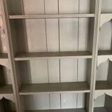 Painted wooden wall shelf